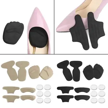 

1 Set Shoe Pads Forefoot Heels Protective Soft Adhesive Gel Non Slip Cushion Sticker Feet Care Sports Pain Relief Support