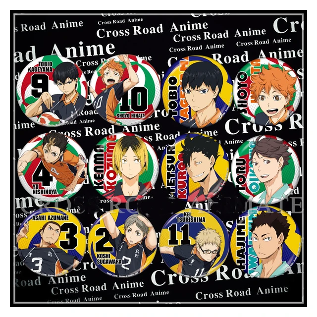 Haikyuu!! Anime Badge Kageyama Tobio Tsukishima Kei Kuroo Tetsurou  Yamaguchi Tadashi Haikyuu Haikyu Metal Badge Brooch Pin - Brooches -  AliExpress