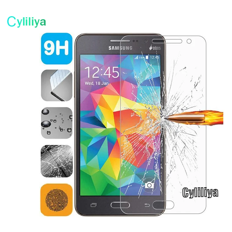 200 шт./лот 2.5D закаленное Стекло Экран протектор для Samsung Galaxy J1 J5 J7 E5 E7 Grand Prime G5308W