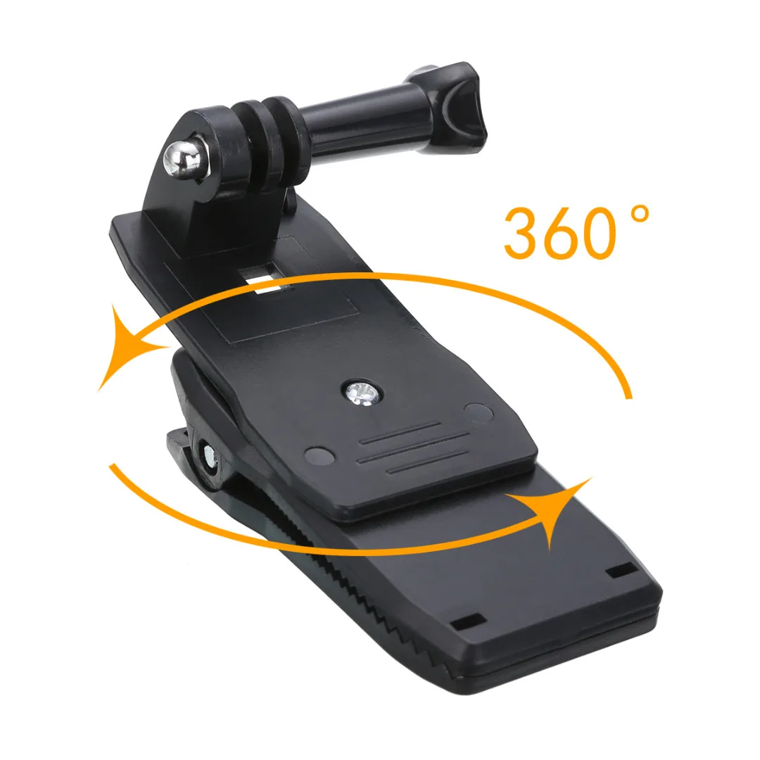 Mayitr 360 градусов Камера вращающийся Рюкзак Quick Release Заколка-шляпка зажим быстро крепление Наборы для экшн-Камеры GoPro Hero 5/4/3+/3/2/1