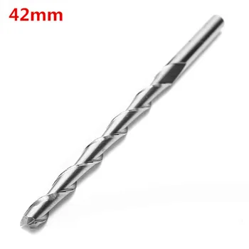 

DANIU 1pc 3.175mm 2 Flute 42mm Carbide Spiral Bit End Mill Router CNC Cutting Tools For Engraving Machine