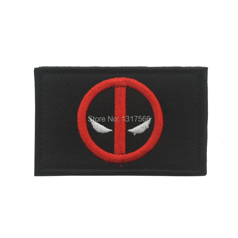 

Deadpool Embroidery Patch Embroidered Patch Military Tactical Armband Fabric Sticker Sewing Applique