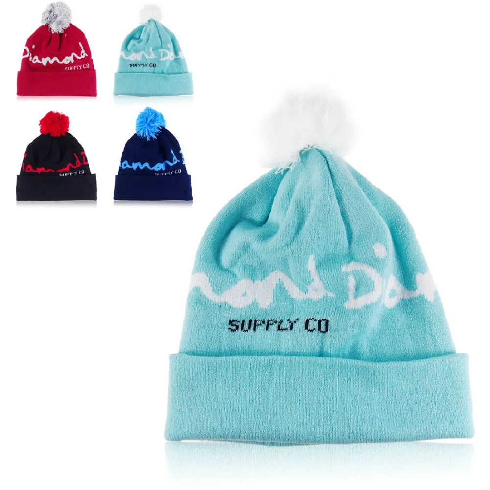 

Excellent Quality Diamond Shape Beanie Sport Style Winter Cap Men Hat Beanie Knitted Winter Hats for Women Men Fashion Caps