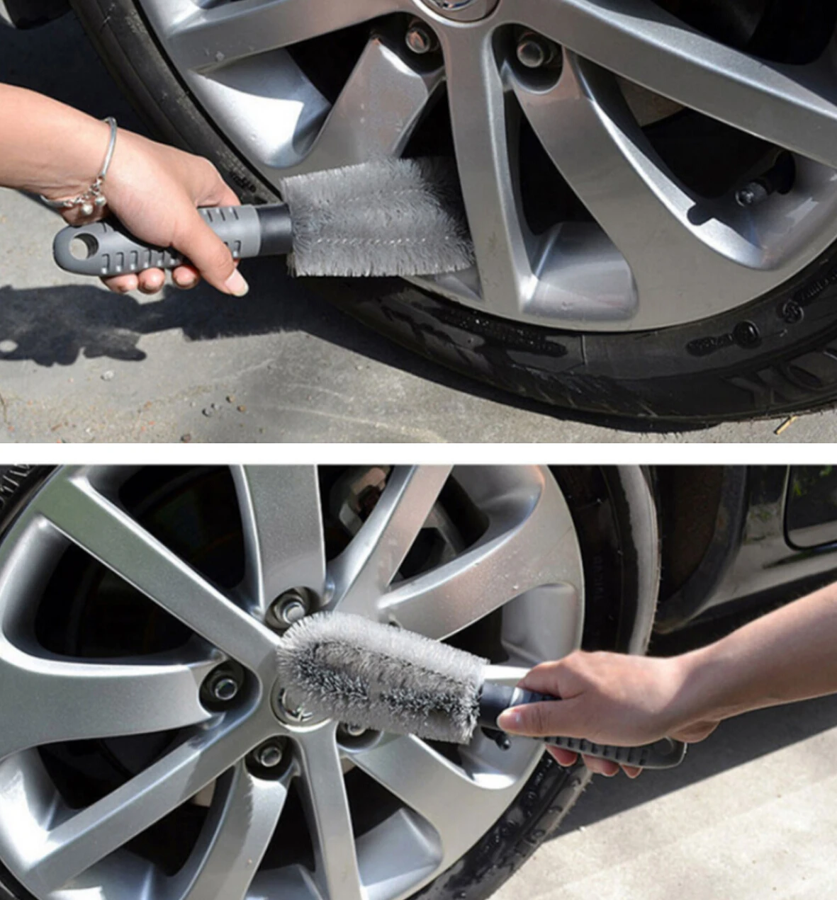 

Car Tyre Cleaning Brush Scrub Wheel Hub Brush for bmw serie 1 lifan smart roadster bmw e46 seat leon 1 mitsubishi outlander 3