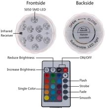1 комплект аксессуаров светодиодный свет с пультом дистанционного управления водопроводные батареи цветные огни