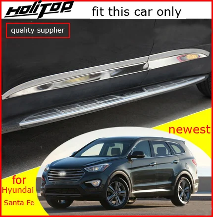 Разные автомобили! Для Hyundai Grand Santa Fe Santafe 2013 2018 боковая молдинговая Накладка на