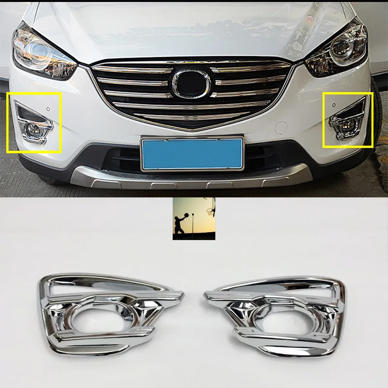 

Car-styling ABS Chrome front rear fog lamps Cover Trim For MAZDA CX-5 Facelift 2014 2015 2016 car styling