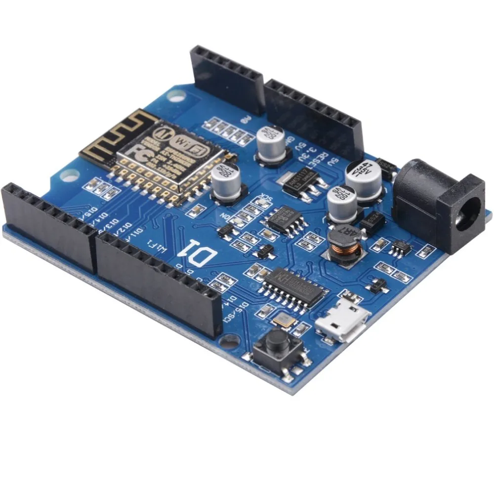 Для WeMos D1 CH340 CH340G WiFi макетная плата ESP8266 ESP-12F ESP-12E модуль для Arduino IDE UNO R3 Micro USB ONE 3,3 v 5v 1A