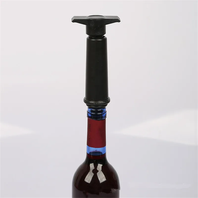 

1 Set Wine Saver Vacuum Bottle Stopper Set 1 Pump+2 Caps Sealing Preserver Wine Drinks Bottle Hat Caps Silicone Wine Stoppers