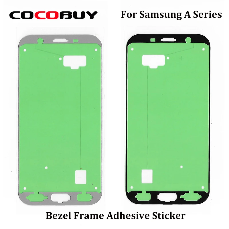 

Novecel Free shipping 10pcs LCD Screen Bezel Frame Front Housing Frame Adhesive Sticker For Samsung Galaxy A9 A8 A7 A5 A3