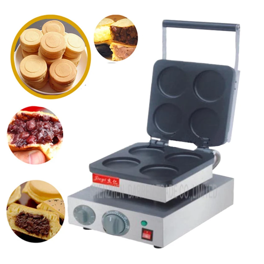 

1PC FY-4H Electric 4 hole red cake grill Layer cake machine Red bean cake one time for 4pcs waffle machine