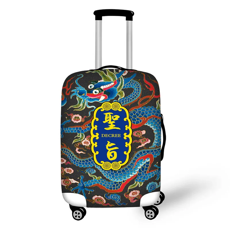 Chinese Style Design travel accessories suitcase protective covers 18-32 inch elastic luggage dust cover case stretchable