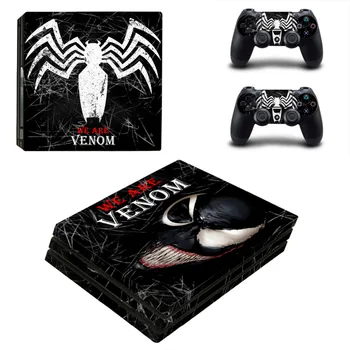 

Venom and Spiderman Spider Man PS4 Pro Skin Sticker Decal for PlayStation 4 Console and 2 Controllers PS4 Pro Skin Sticker Vinyl