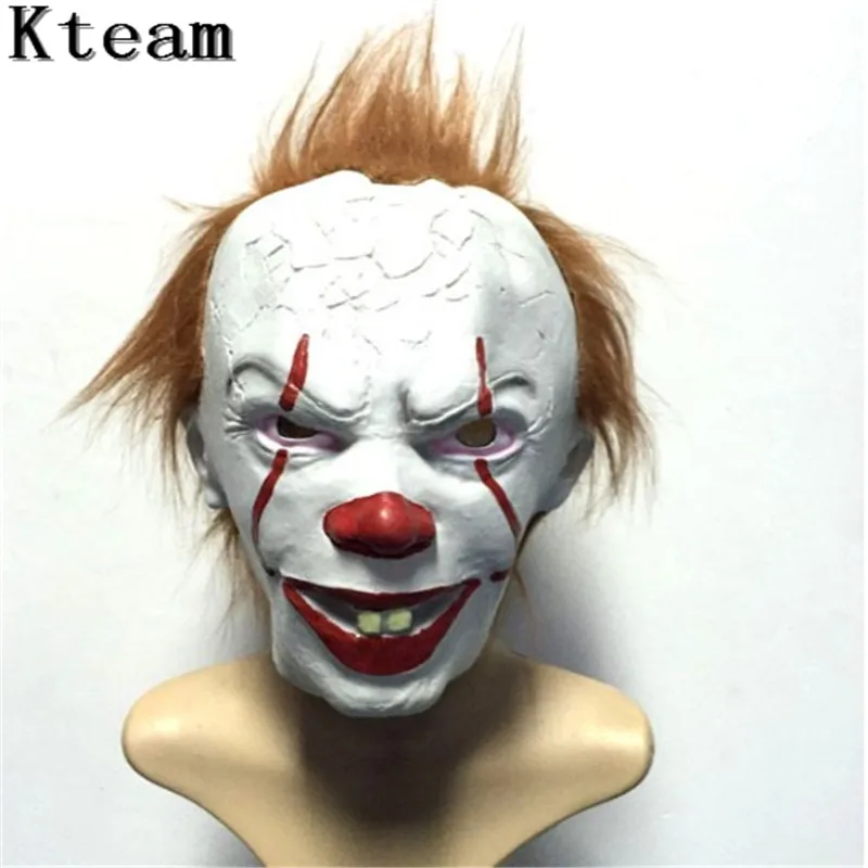2018 New Hot Sale Top grade Stephen King's It Pennywise Mask Costume ...
