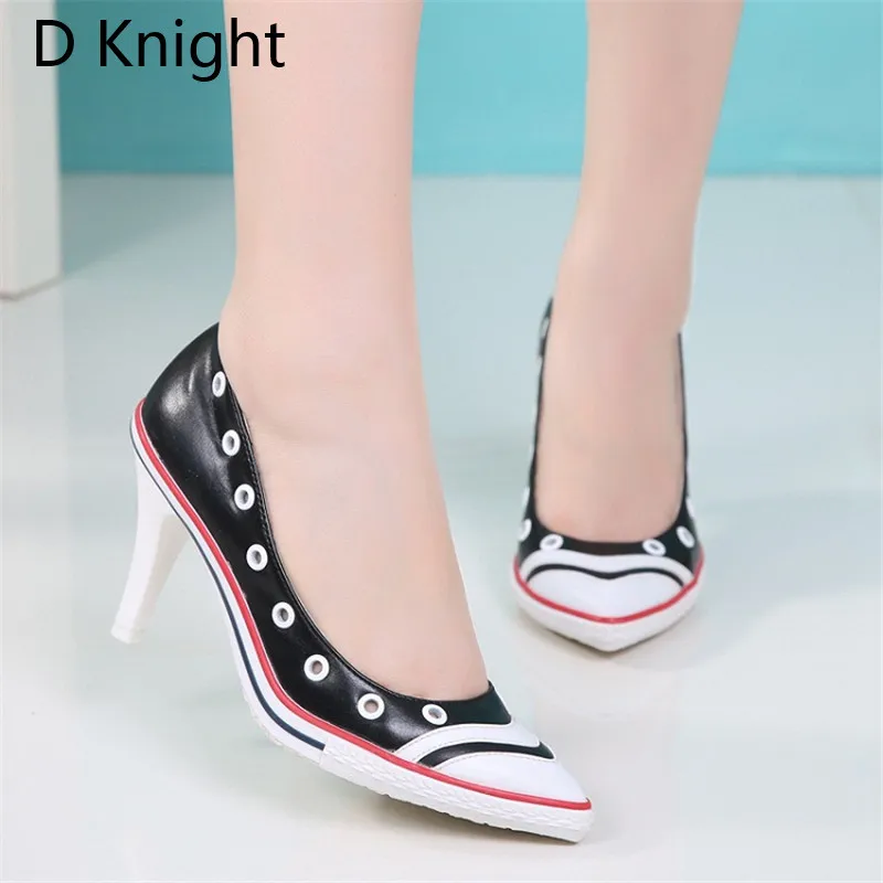 Sexy Pointed Toe Thin Heels Women Pumps New Fashion Shallow High Heeled Women Wedding Shoes Ladies Elegant Evening Party Shoes (6)