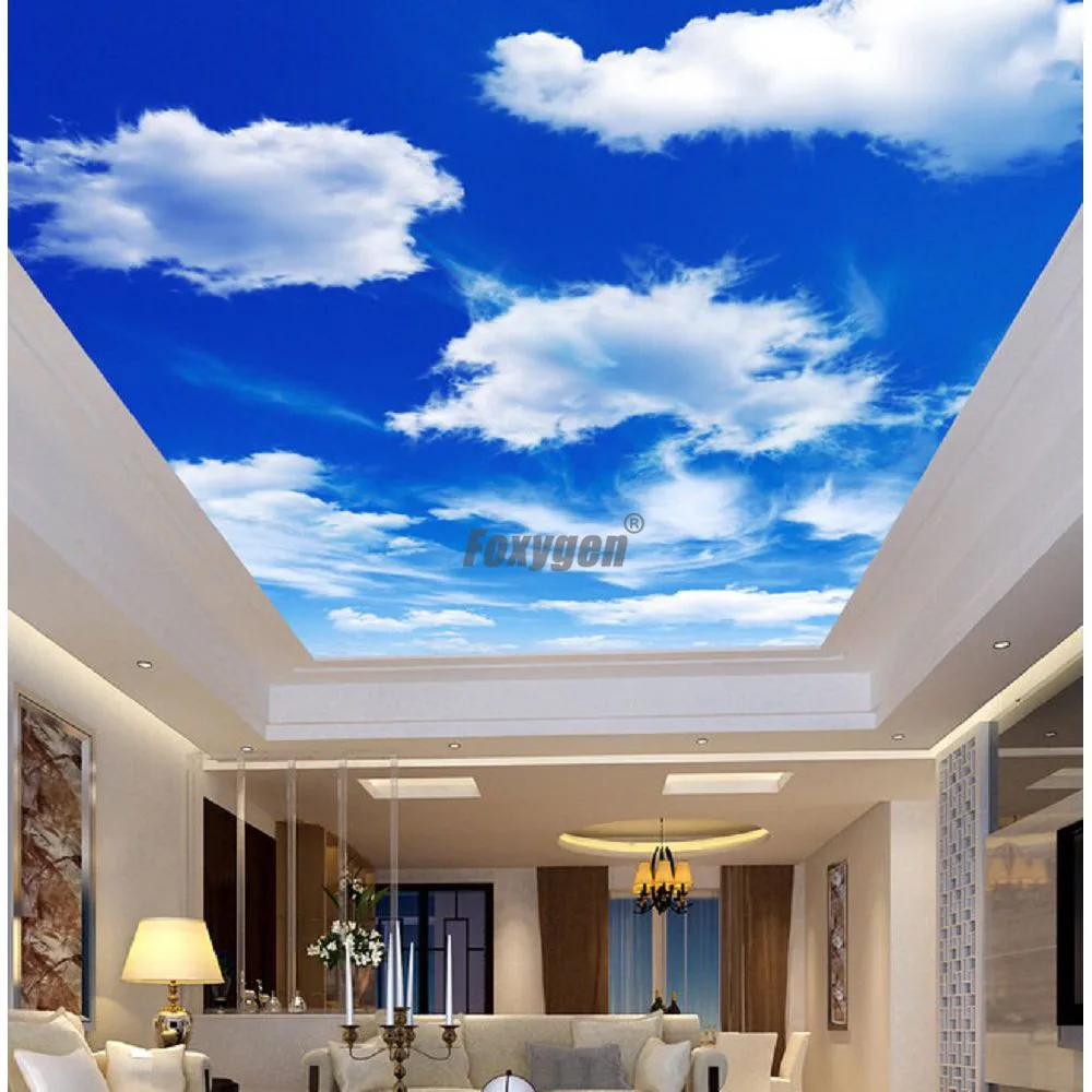 Simple Pop Ceiling De Digital Printed And Uv Printing False And