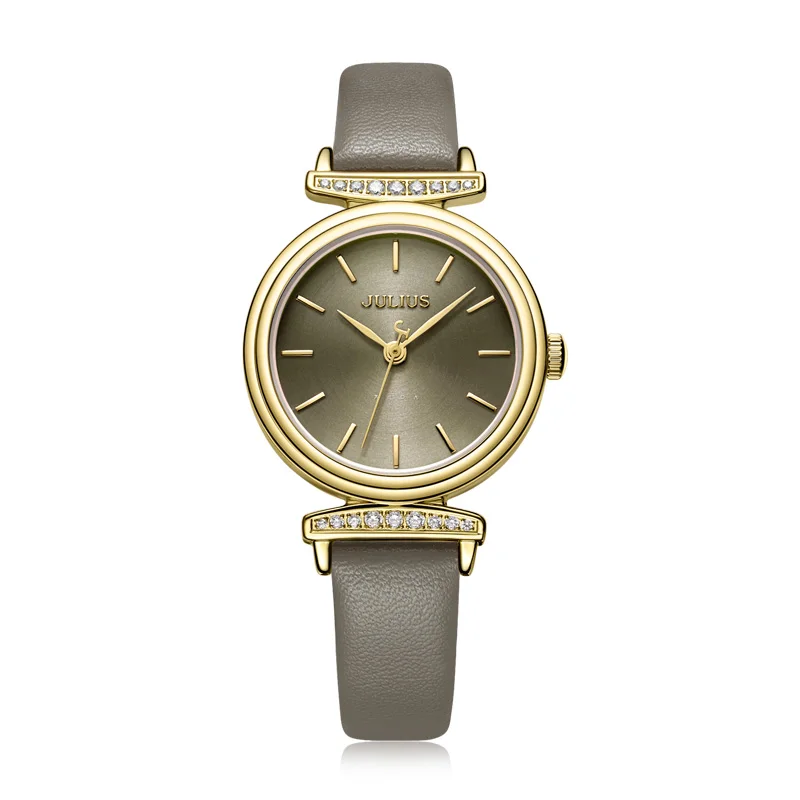 

Julius Women Ladies Watch for women Simple Dial Waterproof Rhinestone Strap Luxury Casual Fashion Simple clock