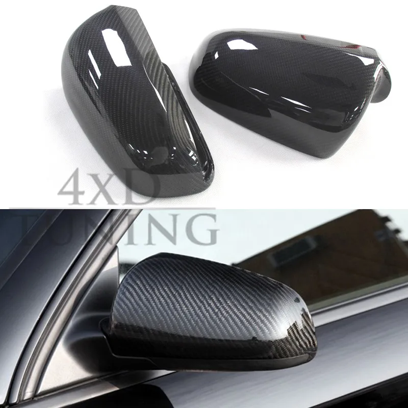 For Audi A3 A4 S6 2004 2006 2007 2008 Carbon Fiber Rear View Mirror 1:1 Replacement & Add on Style Audi A4 B7 A3 S6 Carbon