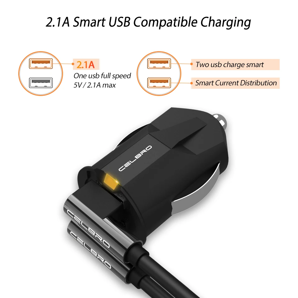double cigarette lighter adapter Smallest Mini USB Car Charger Adapter 2 Port Car Usb Chargers Car-Charger Auto Charging Charger 24V For Samsung S10 S9 Cargador car phone charger for iphone