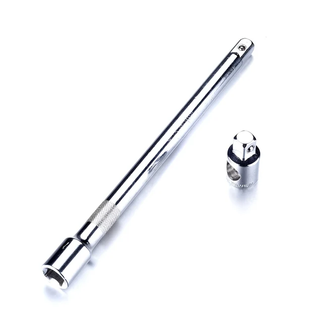 1PCS 12" 255MM Length Sliding T Bar Handle for Socket Connection Chrome