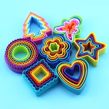 1 Набор печенья печенье десерты паста резаки формы сердца Звезды Круглый квадратный дерево Jingerbreadmen формы украшения торта LIXYMO