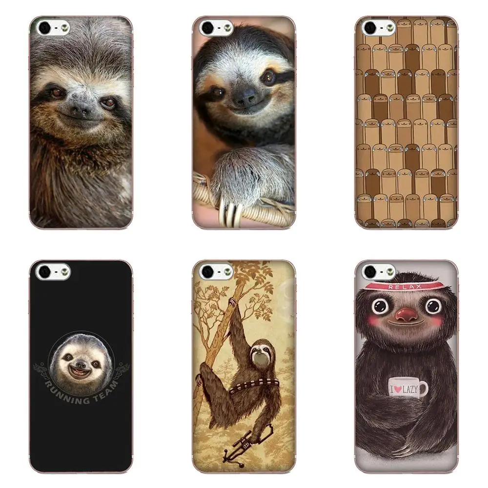 Sloth Soft Silicone TPU Transparent Cases Cover For Xiaomi Redmi Note 2 3 3S 4 4A 4X 5 5A 6 6A Pro Plus | Мобильные телефоны и