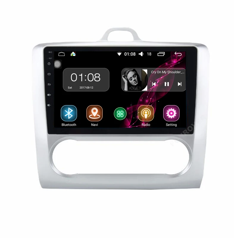 Perfect Funrover  9"8 cores Android 8.0 2 din Car dvd gps Player For Ford Focus 2 2004-2011 radio Autoradio Multimedia Stereo Head unit 2