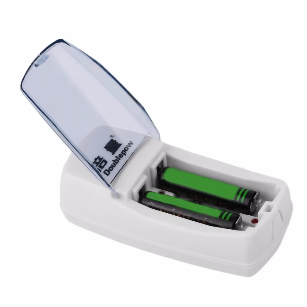 

Doublepow Universal 2 Slots AA AAA 9V Battery Charger Charging Protective Portable Size Charger For Rechargeable Batteries