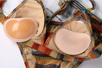 

Women Sexy Adhesive Push Up bra pads Silicone Invisible Bra Strapless Backless bra cups for swimsuits removable inserts cup D E