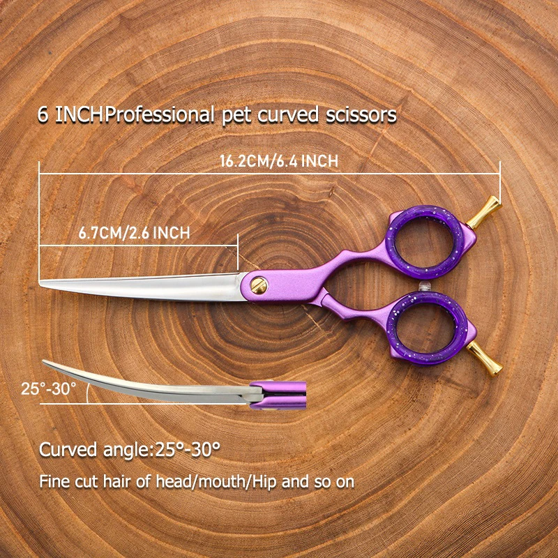 Dog Grooming Scissors Curved 6 Inch Cat Shears Curved Scissors Dog Grooming Shears Cat New dog grooming scissors dog grooming scissors kit