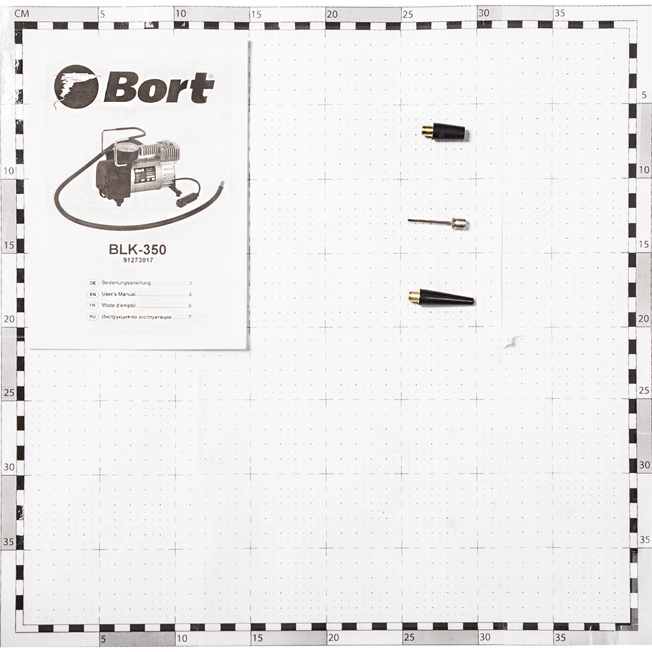Компрессор автомобильный BORT BLK-350 (давление 10 бар, производительность 35 л/мин)