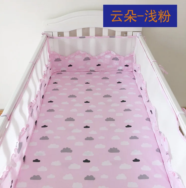 Бамперы для детской кроватки, 1 шт., Хлопковый бампер для детской кроватки, комплект для детской кроватки, защитная подушка для игрушечной кроватки, бампер для девочек и мальчиков