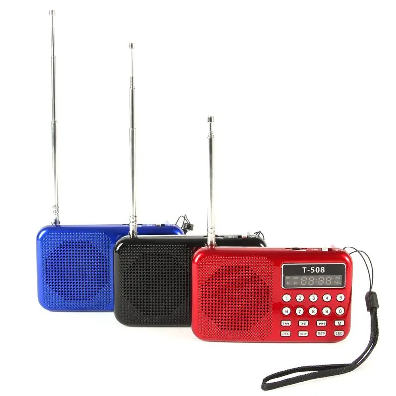 Mini Portable LCD Digital FM Radio Speaker USB Micro Fr SD Card Mp3 Music Player Hot Sale