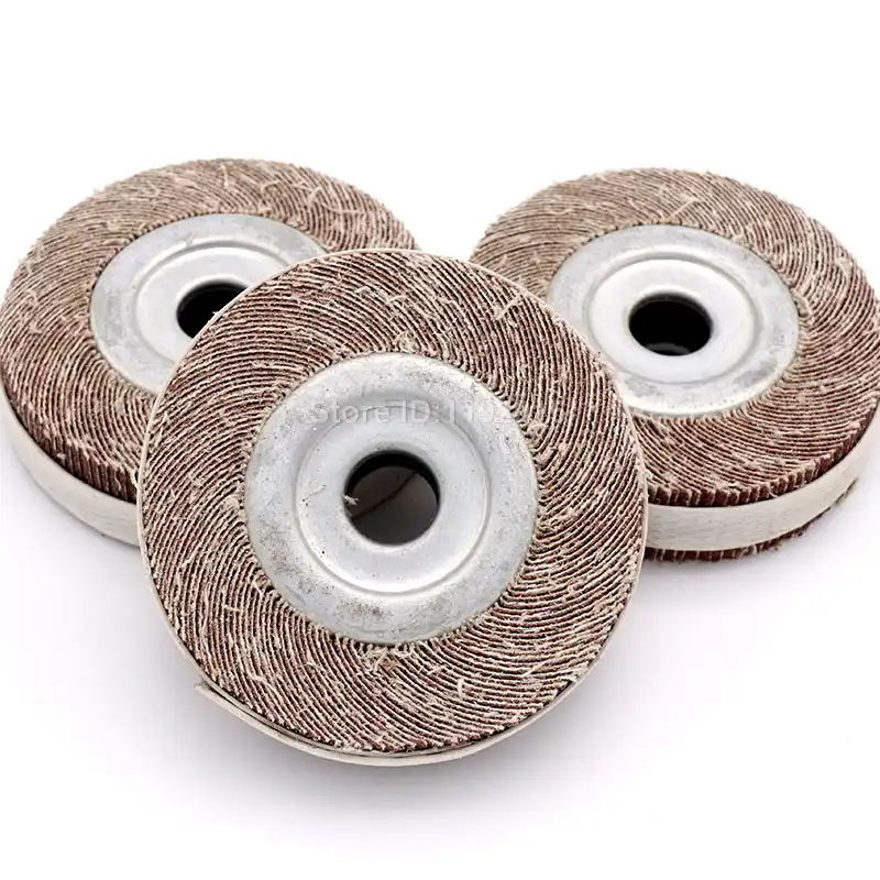2pcs 4-in Abrasive Flap sanding Wheels 4/"x1/"x 5//8/" 60 Grit for Metal Wood etc.
