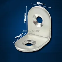 300 pieces metal corner bracket thickened Shelf Support angle code furniture fitting DIY part fastener household hardware