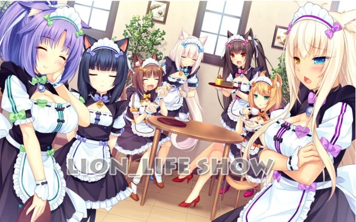 Женские NEKOPARA Chocola ванильный горничной косплэй костюм пикантные милые платье полный комплект