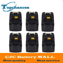 6X High Quality Newest 6000mAh 14.4V Li-ion Power Tool Battery for Makita Drills 194065-3 BL1415 BL1430 MET1821 LXPH02 Battery