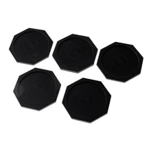 5 шт. 63 мм черный воздушный Хоккей восьмиугольник шайбы для полноразмерных хоккейных столов воздушный хоккейная экипировка
