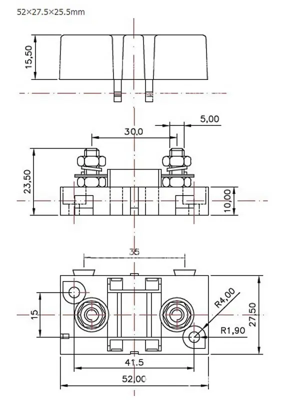 Фонарь с держателем предохранителя 52x27 5 мм|fuse holder|fuse basescar fuse holder |