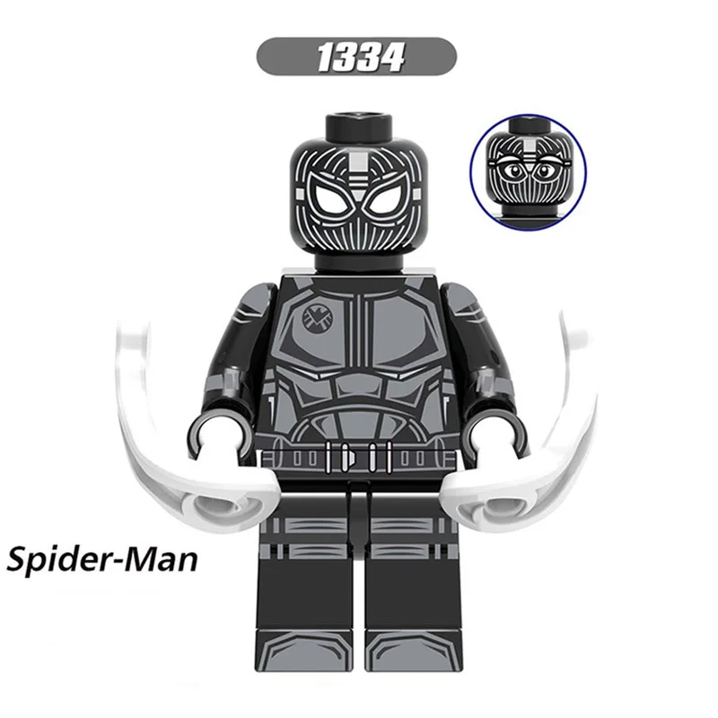 Одиночная распродажа LegoINGlys, вдали от дома, Минифигурка Человека-паука, Мистерио, Мария, Хилл, гидро-человек, Нэд-Лиз, кубики, экшн-игрушка, детский подарок - Цвет: SPIDER-MAN