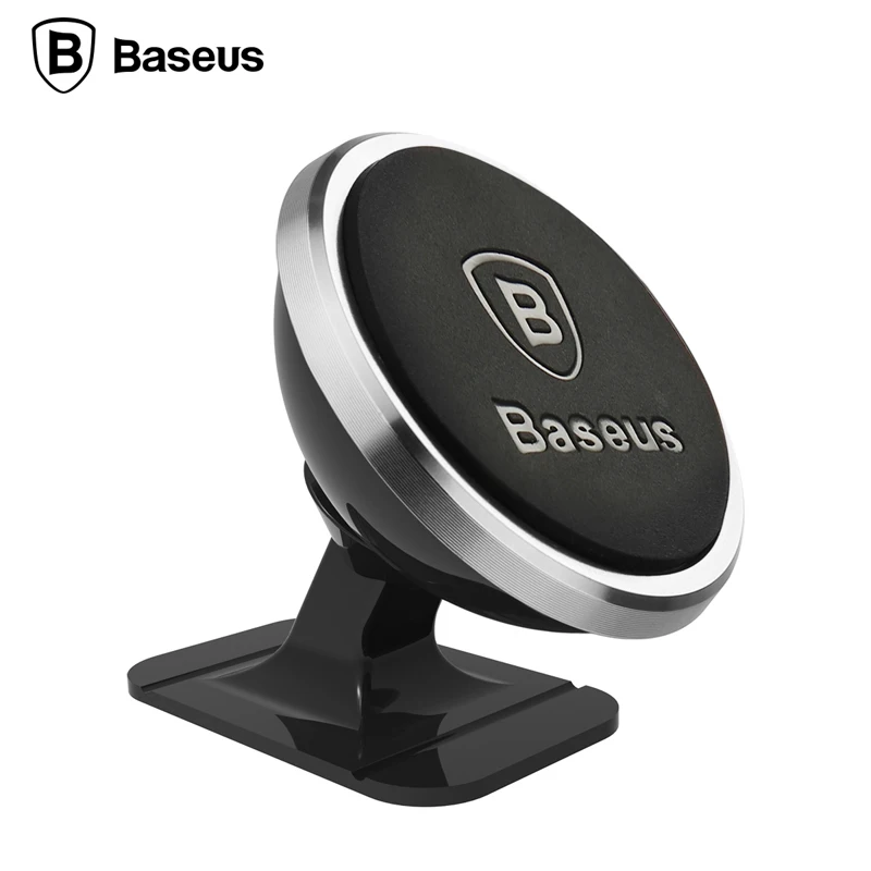 Магнитный автомобильный держатель для телефона Baseus для iPhone XS X samsung, магнитный автомобильный держатель для телефона, автомобильный держатель для мобильного телефона - Цвет: Silver