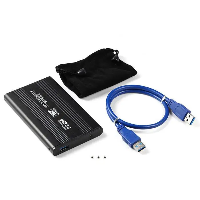 Новый USB3.0 к SATA Поддержка SATA черный 1,2 V/3,3 V последовательный кабель Мобильный жесткий корпус привода комплект