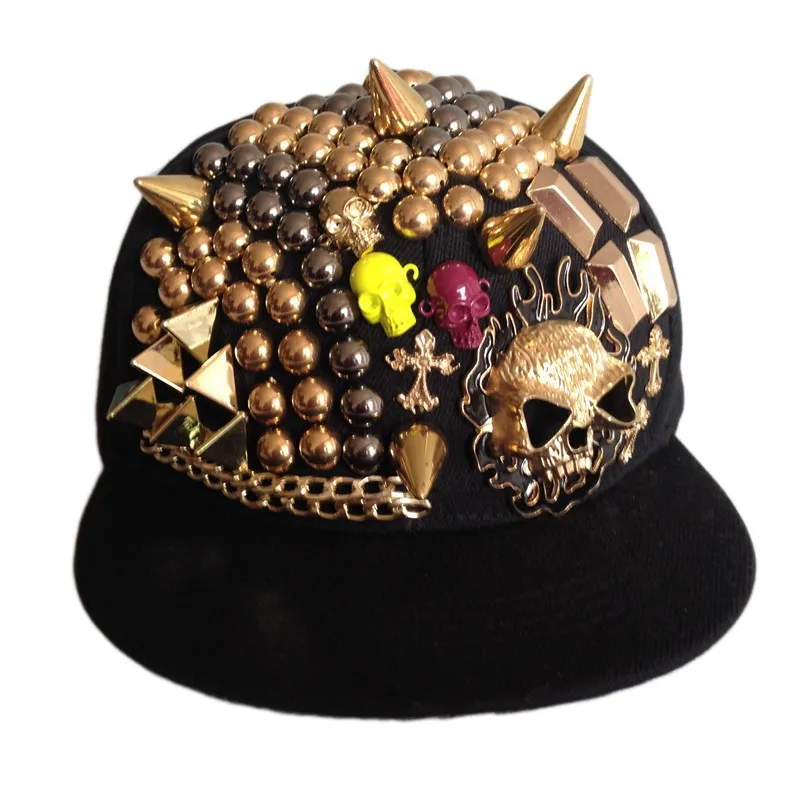 Очень крутая хип-хоп кепка, мужские Алмазные бейсболки с изображением черепа, горячая новинка, женские шляпы с плоским козырьком в стиле рок, Snapback Bone Swag cap s YY0242