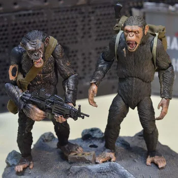 

Free Shipping Rise of the Planet of the Apes CAESAR KOBA PVC Action Figure Collectible Model 17cm for children toy