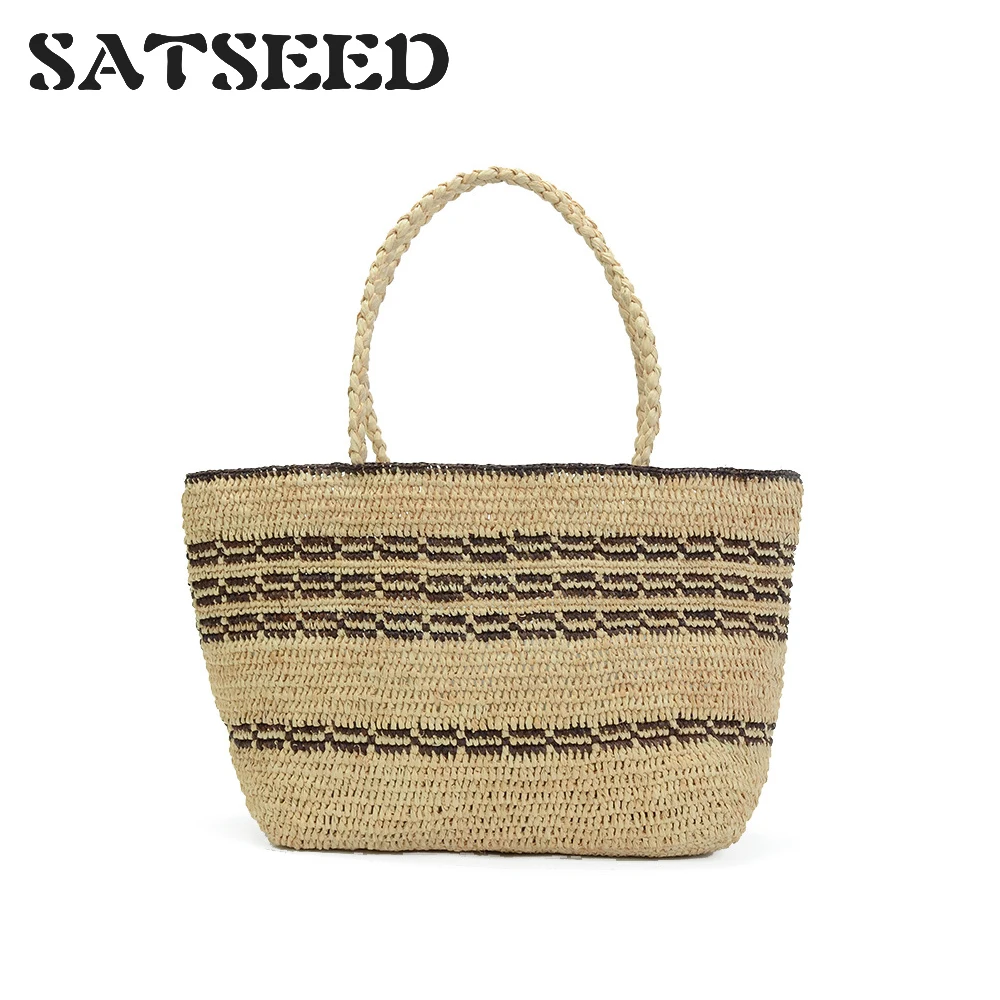 

2019 Ins Blogger Shared The Same Type of Women's Handbag African Hand-made Straw Hand Shoulder Bag Seaside Resort Bag
