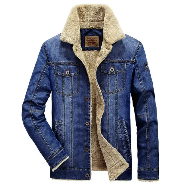jaqueta jeans forrada masculina