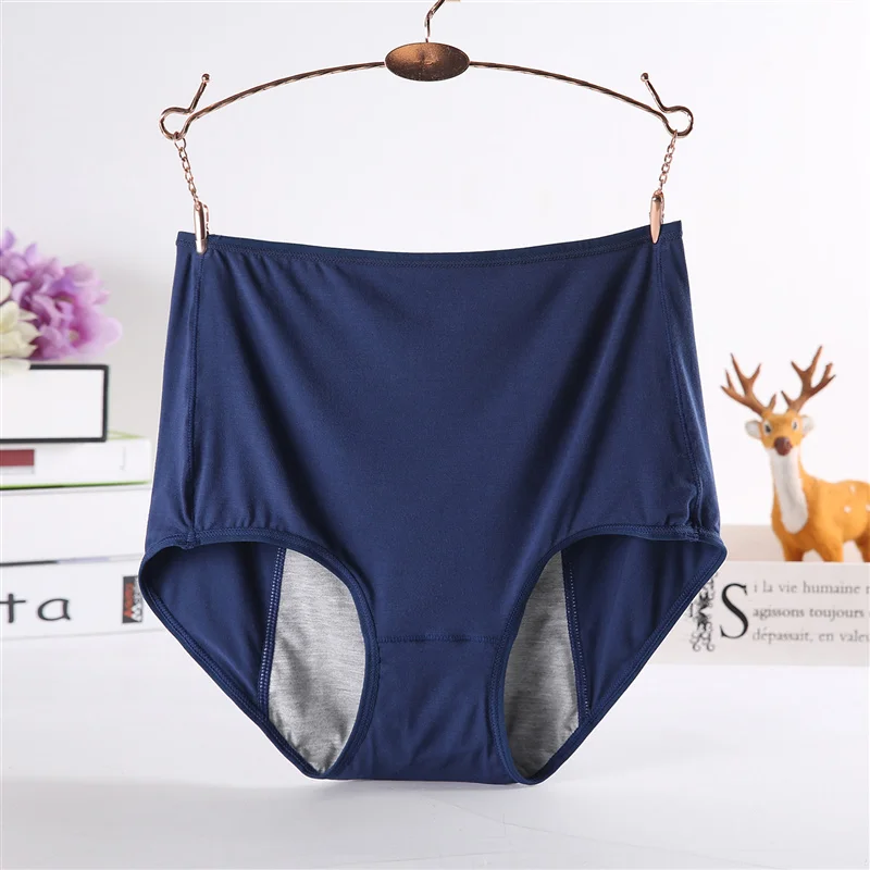 menstrual period panties women leak proof physiological women briefs cotton female underwear plus size womens under wear panties (6)