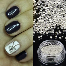 1 бутылка золото серебро 3D икра бусины Жемчужины для украшения ногтей Стразы украшения DIY аксессуары для ногтей инструменты для маникюра