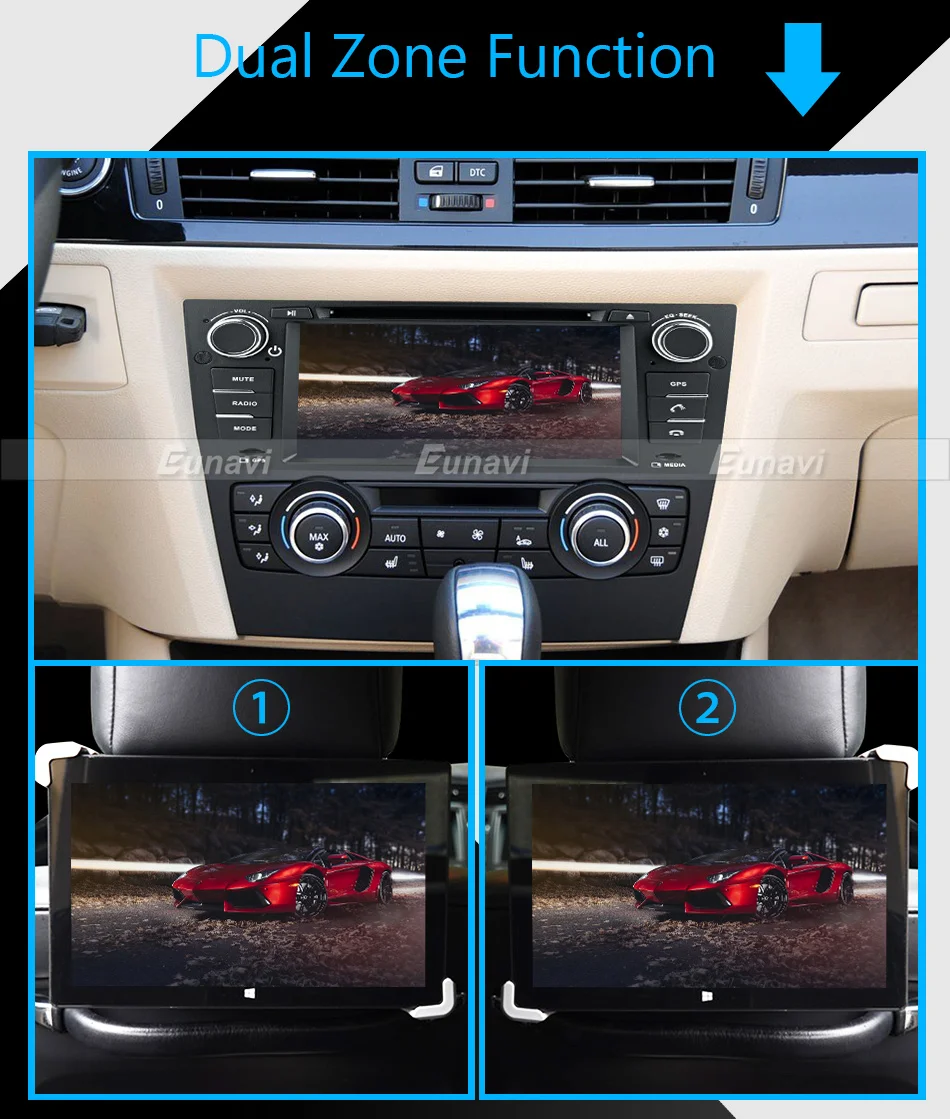 Eunavi " Android 9 автомобильный DVD мультимедийный плеер для 3 серии BMW E90 E91 E92 E93 318 320 325 автомобильный Радио gps navi 1024*600 wifi dsp