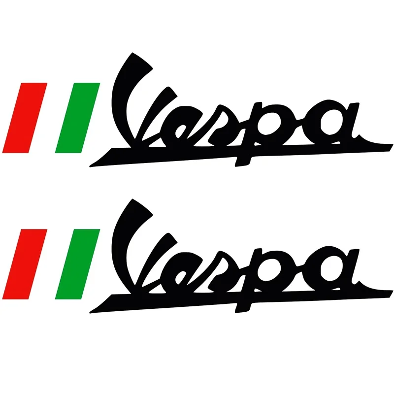 2 шт Pegatinas стикер автомобиля s Vinilo винил Vespa логотип полоса наклейка мото 15x5cm |